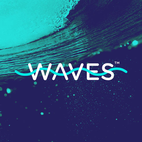 Waves logo design